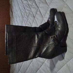 Born black mid calf boots size 7.5